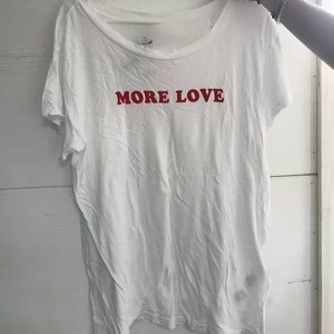 “More love” t shirt crew neck- CURRENT/ELLIOTT